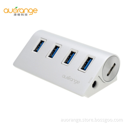 pple style USB 3.0 4-ports smart SuperSpeed USB Hub Factory direct sale